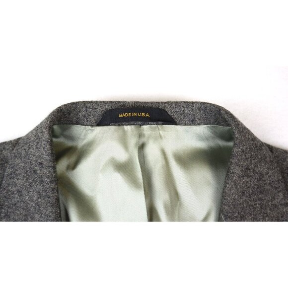 MEN'S GRAY 100% WOOL BLAZER JACKET - IMPERIAL BY HAGGAR - SIZE 46 - Picture 2 of 6